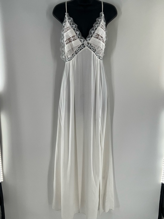 For Love & Lemons Lovebird Ivory Lace-Trim Maxi Dress/Wedding Dress-Size S For Love & Lemons Lovebird Ivory Lace-Trim Maxi Dress/Wedding Dress-Size S